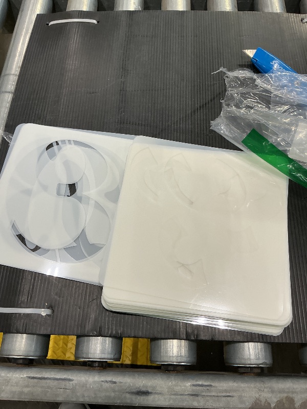 Photo 1 of 6 Inch Alphabet Letter Stencils for Painting - 70 Pack Letters and Numbers Stencil Templates with Signs for Painting on Wood, Reusable Letter and Number Stencils for Chalkboard Wood Signs & Wall Art