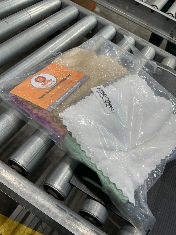 Photo 1 of 24 Pack Kitchen Dishcloths - Does Not Shed Fluff - Reusable Dish Towels, Dish cloths, Super Absorbent Coral Fleece Cleaning Cloths, Nonstick Oil Washable Fast Drying, 7 x 9 Inch (Multicolor)