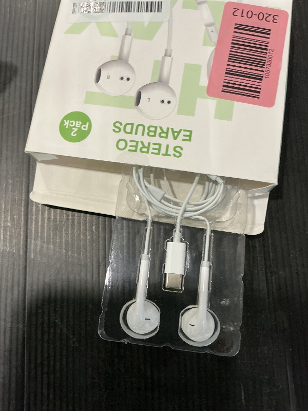 Photo 1 of 2 Pack Headphones USB C Wired for iPhone 17/17 Pro Max/17 Pro/16 Plus/16 Pro Max/16 Pro/15 Pro Max,Earphones in Ear HiFi Stereo Type C Earbuds Built-in Microphone & Volume Control
