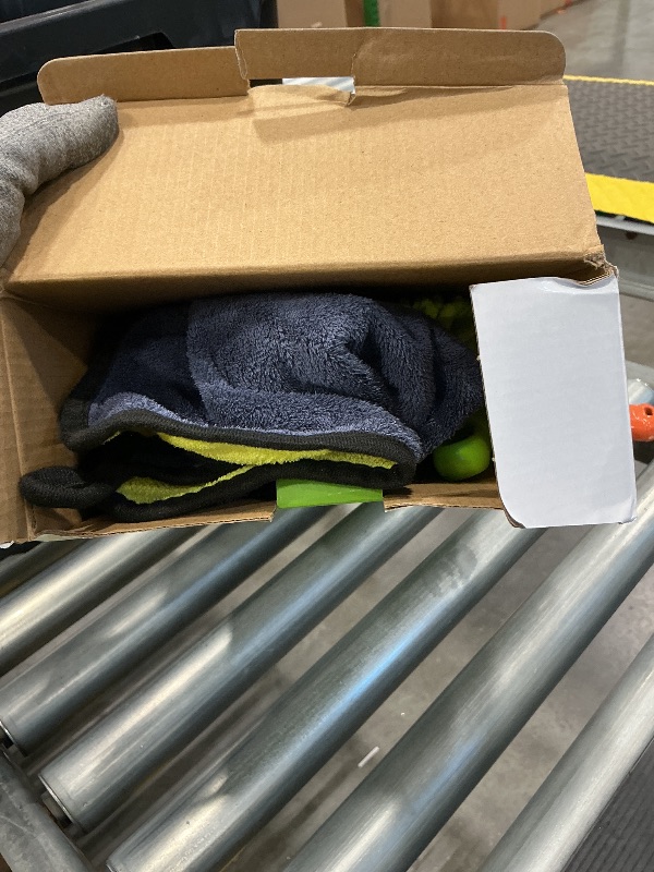 Photo 1 of *Missing stick* Wontolf 62'' Car Wash Brush with Long Handle Chenille Microfiber Car Wash Mop Mitt Kit Car Detailing Brush Cleaning Kit Window Squeegee Car Duster Drying Towels Tire Brush for Cars RV Truck Boat