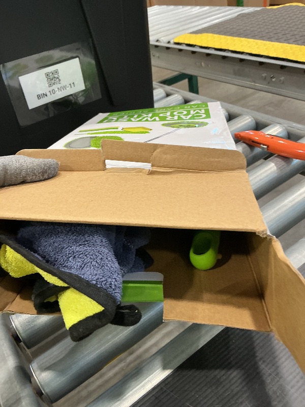 Photo 1 of *Missing stick* Wontolf 62'' Car Wash Brush with Long Handle Chenille Microfiber Car Wash Mop Mitt Kit Car Detailing Brush Cleaning Kit Window Squeegee Car Duster Drying Towels Tire Brush for Cars RV Truck Boat