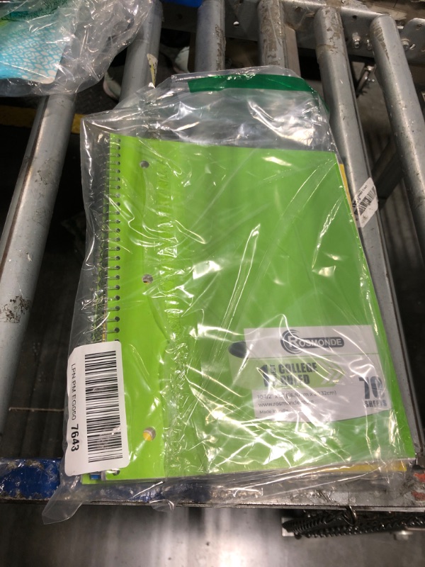 Photo 1 of ***only 4 pieces*** Rosmonde Spiral Notebook, 4 Pack, 1 Subject, College Ruled, 70 Sheets, 8 x 10-1/2", 3 Hole Punched, Bulk College Ruled Spiral Notebook for School, Single Subject Spiral Notebook Bulk, Assorted Colors