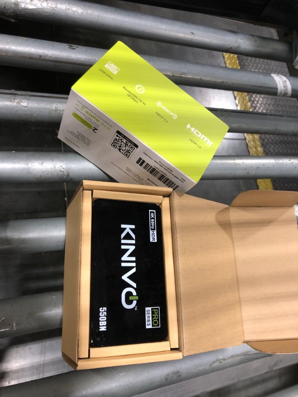 Photo 1 of ** missing remote** Kinivo HDMI Switch 4K HDR 550BN (5 in 1 Out, 4K 60Hz HDR, HDMI 2.0, High Speed 18Gbps, IR Remote, HDCP) - Compatible with Roku, PS5, Xbox, Apple TV, Nintendo Switch, Cable Box