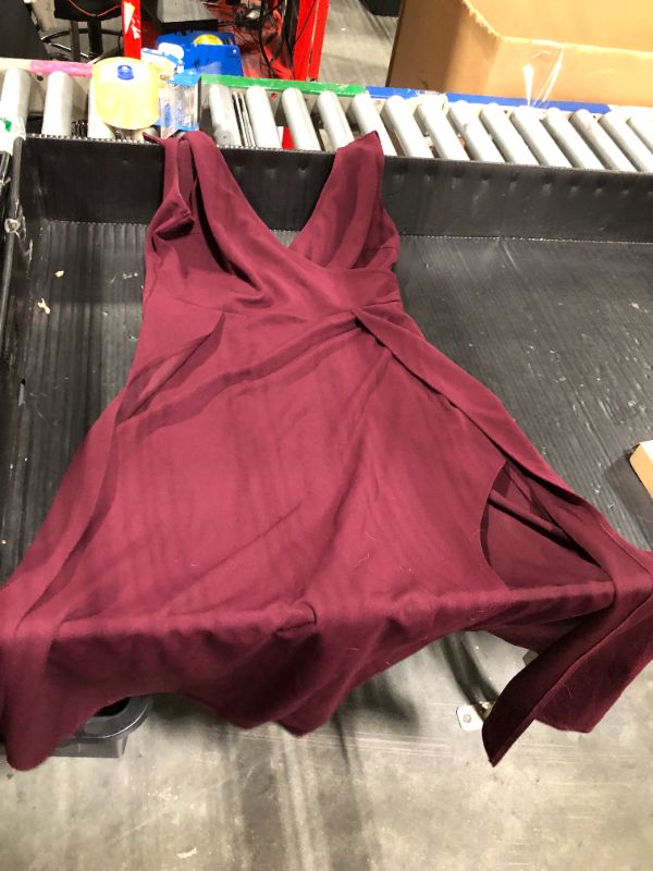 Photo 1 of ***DIRTY***
MUSHARE Women's V Neck Sleeveless Split Formal Dress Cocktail Party Prom Long Dresses Burgundy