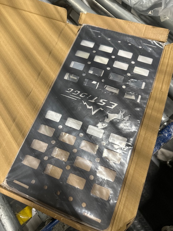 Photo 1 of **MISSING HARDWARE** JROAD Rear Door Tailgate Molle Panel Fit for 2021 2022 2023 2024 Ford Bronco Accessories 2/4 Door Tailgate Exterior Storage Shelf Molle Panel (Exclude Bronco Sport)