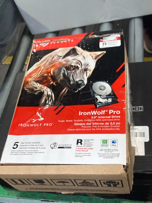 Photo 1 of ***4TB NOT 8TB*** Seagate IronWolf Pro, 8 TB, Enterprise NAS Internal HDD –CMR 3.5 Inch, SATA 6 Gb/s, 7,200 RPM, 256 MB Cache for RAID Network Attached Storage (ST12000NT001)