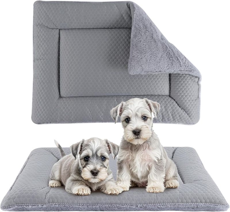 Photo 1 of  Washable Dog Crate Mat Kennel Pad Replaceable Reversible Pet Bed Pad for Crate Pet, Sleeping Mat for Small, Medium