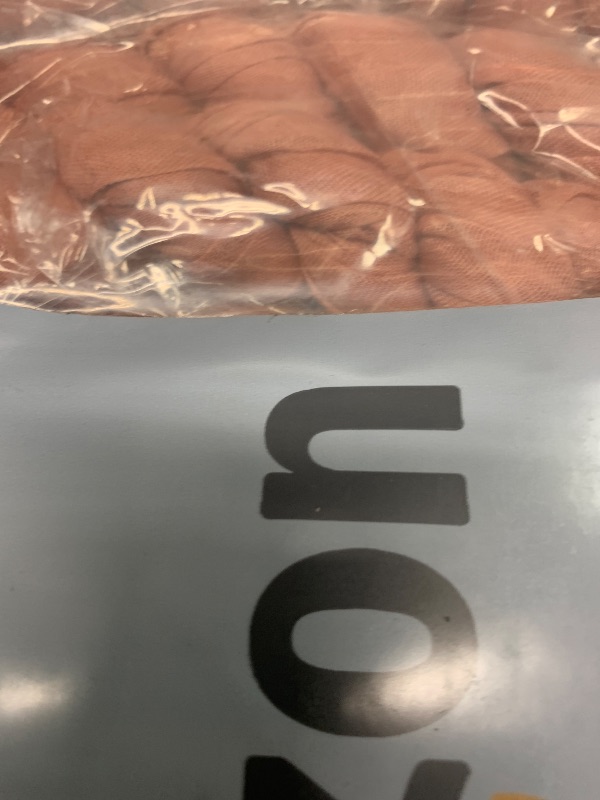 Photo 1 of 10 Pack Dusty Blush Cheesecloth Table Runner 10FT Boho Gauze Fabric Table Runner Vintage Rustic Sheer Runners for Wedding Party Bridal Baby Shower Long Table Decorations