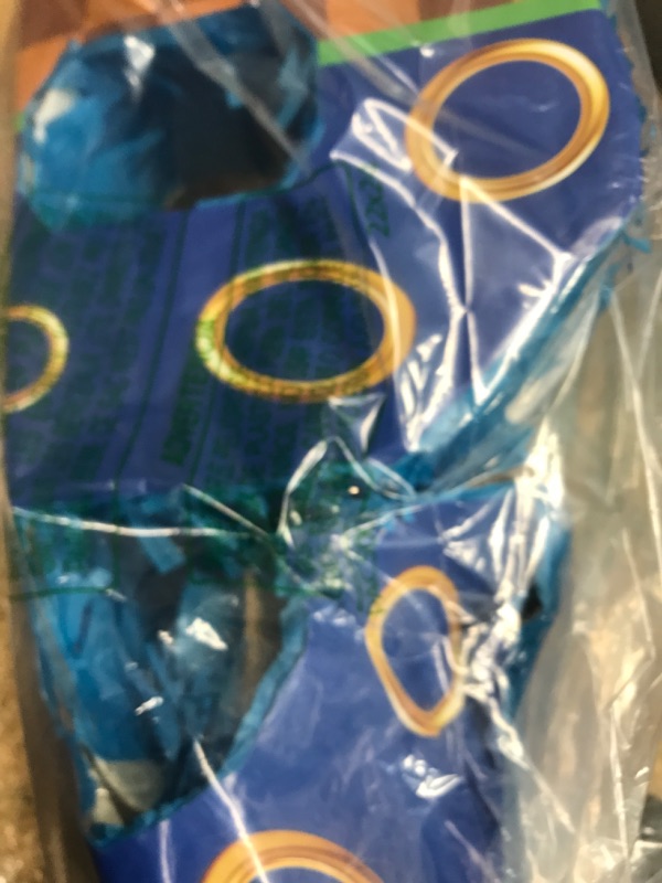 Photo 1 of 16 Inch Number 6 Double Sided Printing Blue Gold Ring Pinata with 16 Inch Piñata Stick Blindfold Confetti for Boy Girl Kids 6th Birthday Party Decorations (6th)