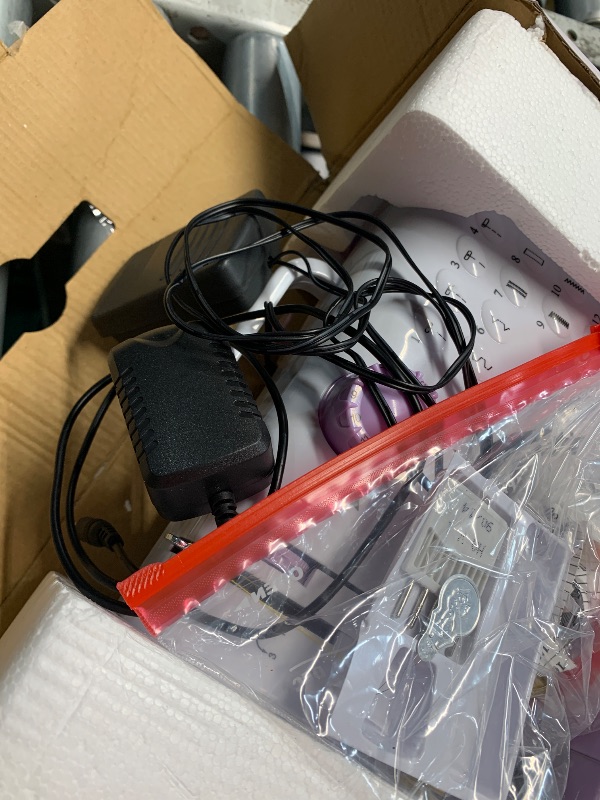 Photo 1 of (sold for parts only) Mini Sewing Machine for Beginners, Portable Electric Sewing Machine with Dual Speed, 12 Built-in Stitches, Foot Pedal