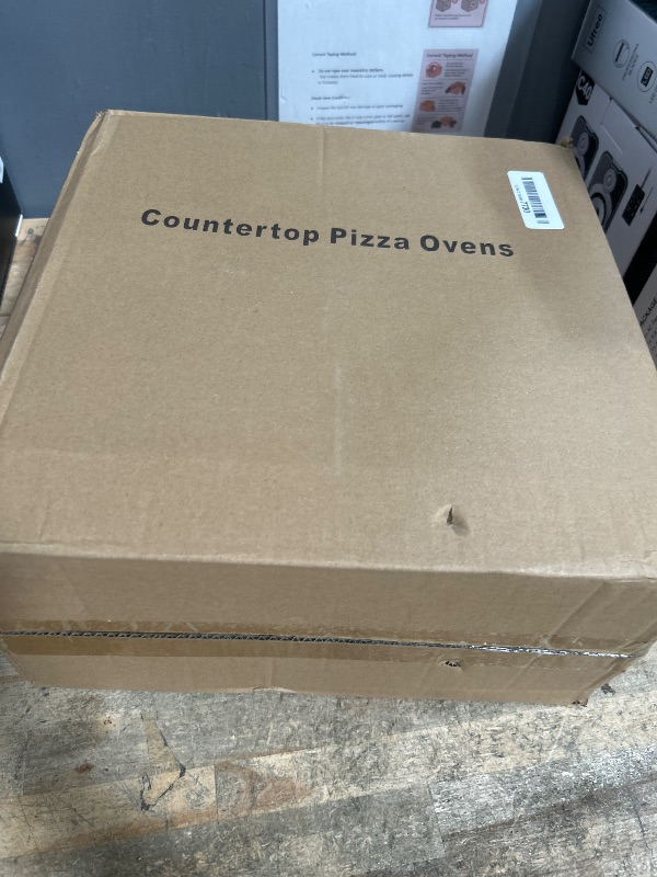 Photo 1 of 12" Electric Pizza Oven-Countertop Pizza Maker with Timer &Temperatures Control, Perfect for Pizzas/Pancake/Quesadillas/Cookies (black)