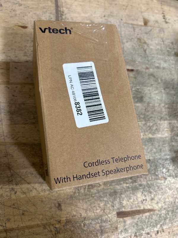 Photo 1 of [New] VTech VG131 DECT 6.0 Cordless Phone - Bluetooth Connection, Blue-White Display, Big Buttons, Full Duplex Speakerphone, Caller ID,Easy Wall Mount, 1000ft Range (White/Grey)