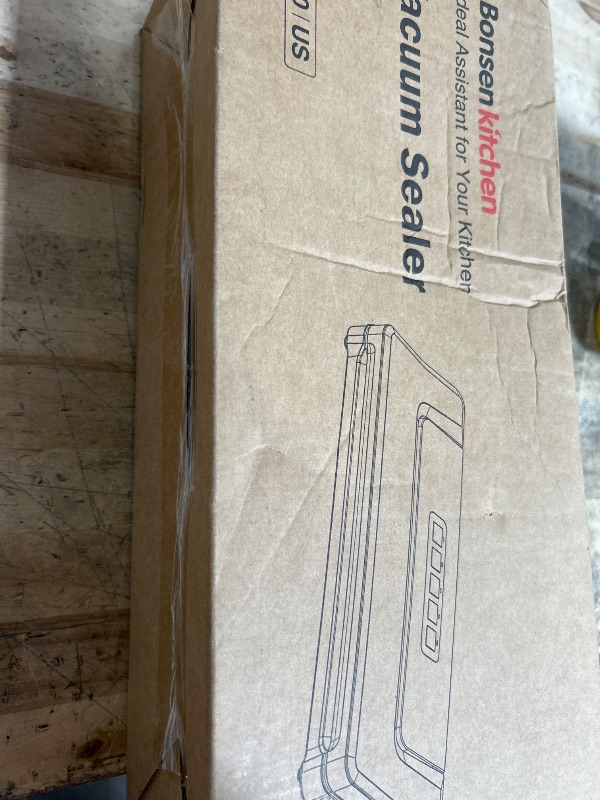 Photo 1 of [Updated 2025] Bonsenkitchen Vacuum Sealer Machine + 40 Vacuum Bags, Fast-Compact/Multi-Functional Food Vacuum Sealer with External Vacuum System, Silver