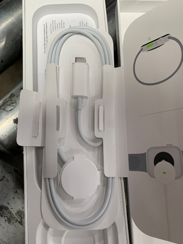 Photo 1 of  Apple Watch SE (2nd Gen) [GPS 40mm] Smartwatch with Starlight Aluminum Case with Starlight Sport Band S/M. Fitness and Sleep Trackers, Crash Detection, Heart Rate Monitor, Retina Display