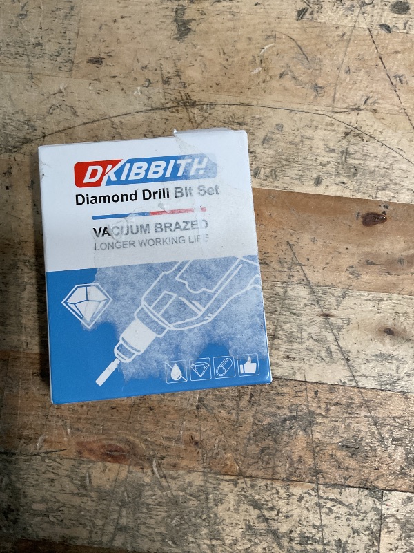Photo 1 of 5-Pack 3/8" Dry Diamond Core Drill Bits Set, 10mm Tile Drill bits for Ceramic Porcelain Marble Granite Tile Stone Glass Brick, Integrated Coolant for Fast Dry Drilling, Round Shank, with Storage Case