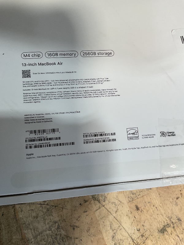 Photo 1 of ***SEE NOTES***
FOR PARTS SEE NOTES ** Apple 2025 MacBook Air 13-inch Laptop with M4 chip: Built for Apple Intelligence