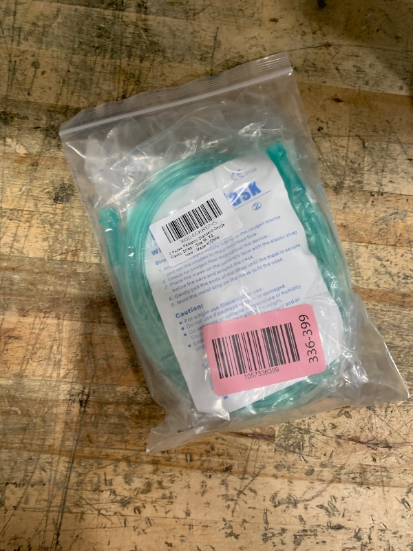 Photo 1 of 2 Packs Pediatric Standard Oxygen Mask with 6.6' Tubing and Adjustable Elastic Strap Size M?Child Size-NO Cup?