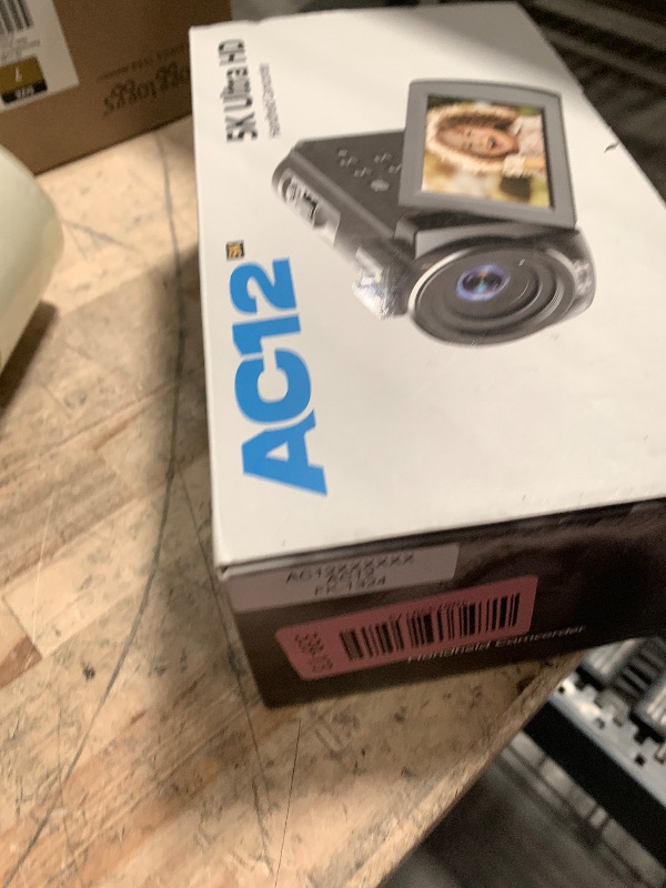 Photo 1 of Camcorder Video Camera, 5K 56MP Vlogging Camera YouTube WiFi Night Vision 3” 270° Rotatable Touchscreen Podcast Cameras Recorder with 64GB SD Card, Microphone, Stabilizer, Remote, Batteries, Tripod