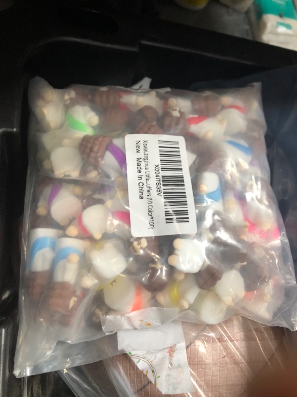 Photo 1 of 100 Pcs Little Jesus Figures Easter Mini Rubber Jesus Toys to Hide and Seek, Little Pocket Jesus Miniatures Religious Party Favors Baptism Gifts Sunday School Easter Egg Stuffers (10 Color*100)