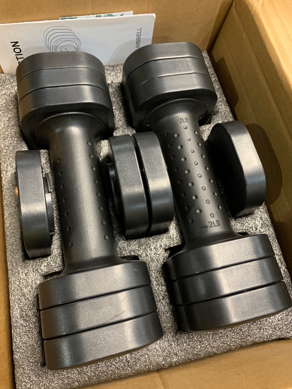 Photo 1 of (see images) Zempox Adjustable Dumbbell Set of 2, 4 in 1 Free Weights Dumbbells Set for Women, Hand Weights for Women at Home