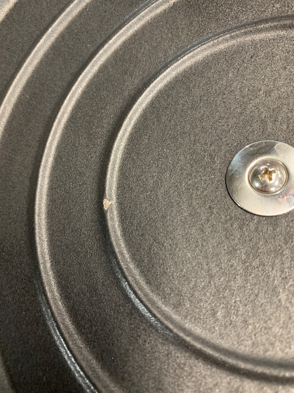 Photo 1 of (see all images for minor damage) La Cuisine Cast Iron Braiser Shallow Dutch Oven Braising Saute Pan 3.75 QT 11" Dia. Internal Matte Black Enamel Coating