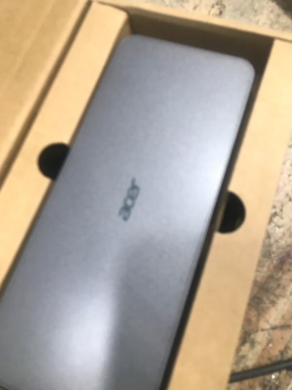 Photo 1 of (1 count) Acer Docking Station,14-in-1 Triple Display USB C Docking Station, 1 Monitors with 4K HDMI 2.0, DisplayPort 1.4, 10 Gbps USB-C and 5 Gbps USB-A Data, 1 Gbps Ethernet, Audio, 60W Charging for Laptop