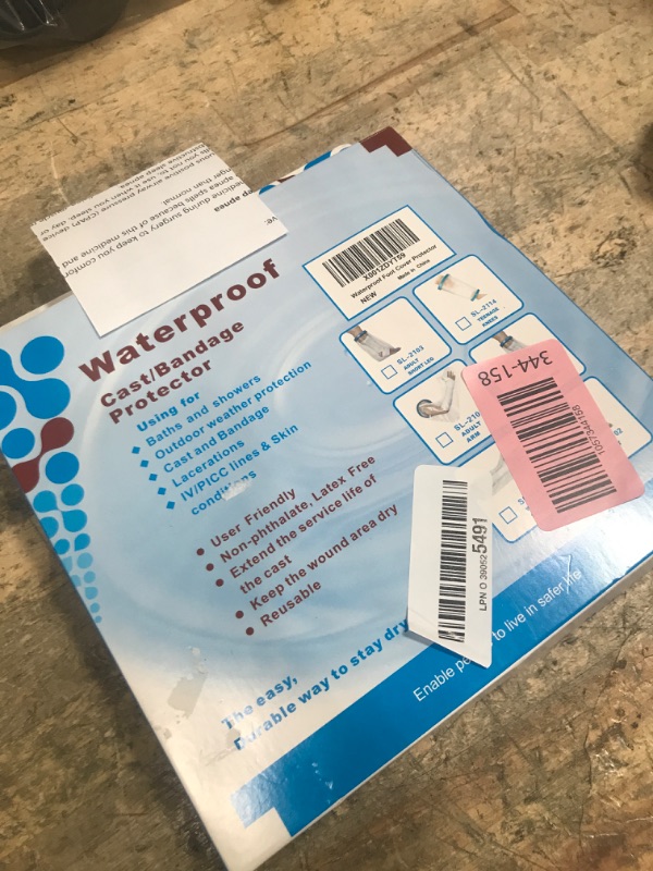 Photo 1 of 100% Waterproof Foot Cast Cover Wound Protector for Shower Bath, Watertight Cast Bag Covers for Broken Surgery Foot, Wound and Burns - Reusable [2025 Upgrade]
