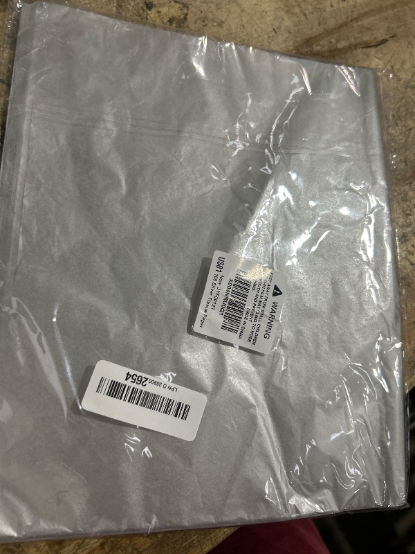 Photo 1 of 100 Sheets Silver Tissue Paper Artdly 12 x 20 Inches Silver Wrapping Paper Bulk for Weddings Birthday DIY Project Wrapping Crafts Decor
