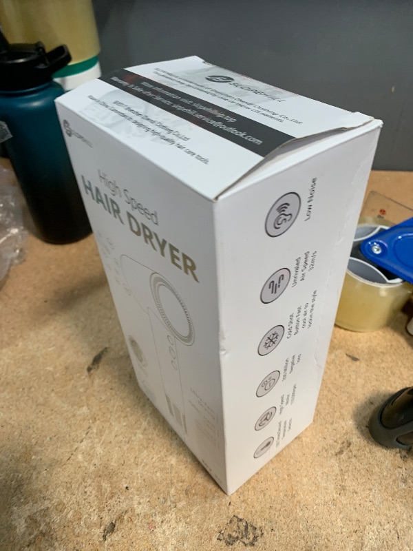 Photo 1 of **MISSING FLAT ATTACHMENT** slopehill Hair Dryer - 110,000 RPM High-Velocity Fast Drying + Low Noise + Lightweight + Intelligent Temperature Control Hair Care for Home, Salon and Travel (Pink)