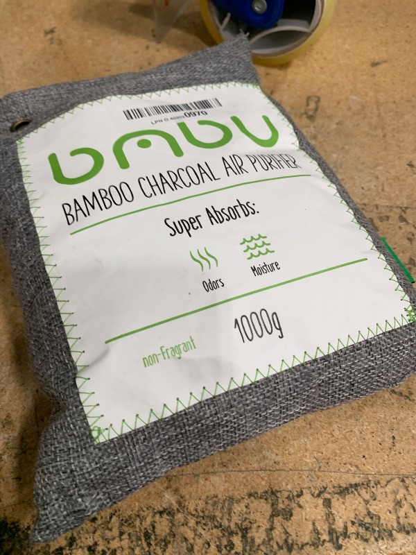 Photo 1 of 1000g Large Bamboo Charcoal Air Purifier Bag - Car Deodorizer Freshener - Remove Odor and Control Moisture in Your RV, Camper, SUV, Truck, Closet, Mobile Home, Storage - Non fragrant 1kg