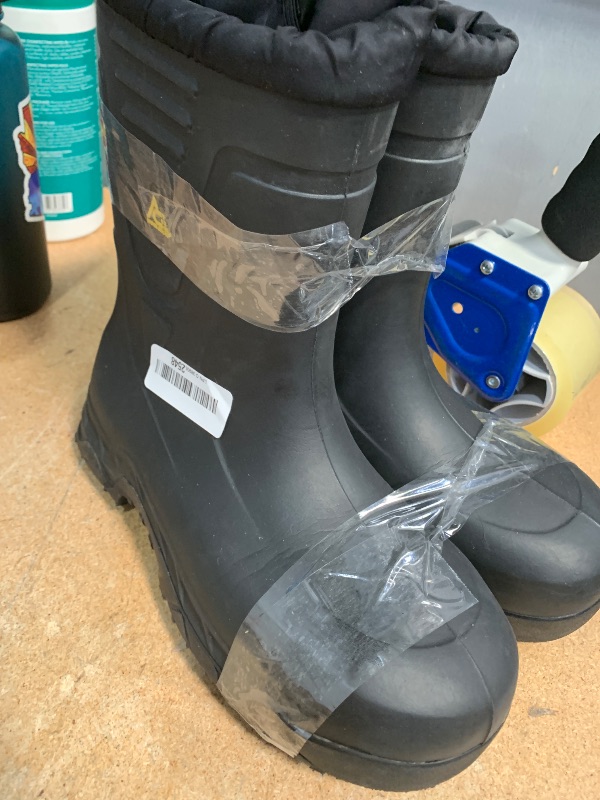 Photo 1 of ACE Men's Slip-Resistant Industrial Work Boots - Comfortable, Non-Slip Safety Slip-On Boots for Men in Construction, Manufacturing, Warehousing - Bullfrog Elite, Size 10