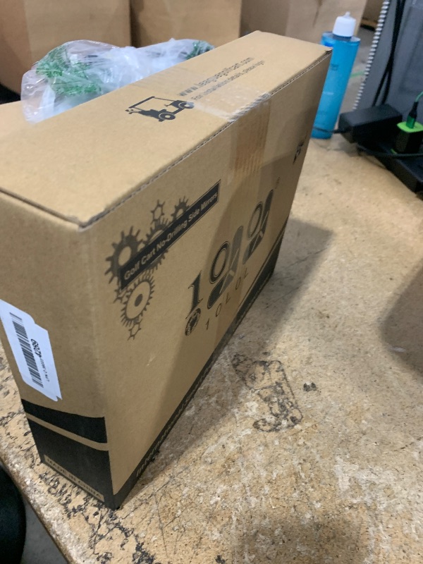 Photo 1 of 10L0L Golf Cart Mirror, No Drilling Extra Large Side View Mirror Universal for Yamaha, Club Car, EZGO, Folding Side Rear View Mirrors Adjustable 180 Degree (Black Clips)