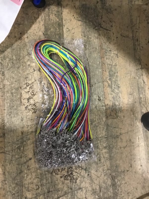 Photo 1 of 100Pcs Leather Necklace Cord with Clasps, Rope Necklace String, 25Color Necklace Cords for Pendants, 19.7" Premium Necklace Chains for Jewelry Making Supplies, 1.5mm Waxed Necklace Bracelet Cord DHOOZ