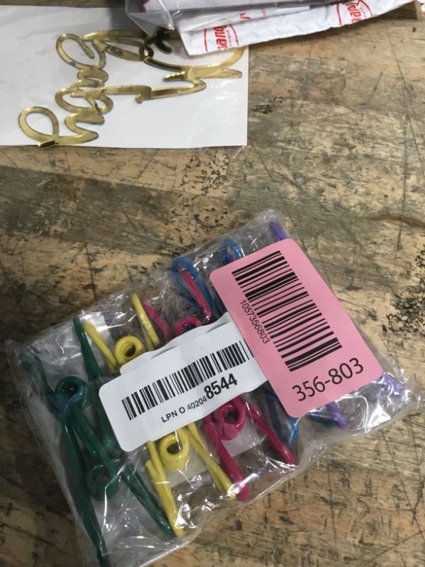 Photo 1 of 10 Pack Small Chip Clips Heavy Duty Strong Paper Clips for Chip Bag Package Clothes Paper Multi-Purpose Binder for Office Utility Metal Colorful Kitchen Home