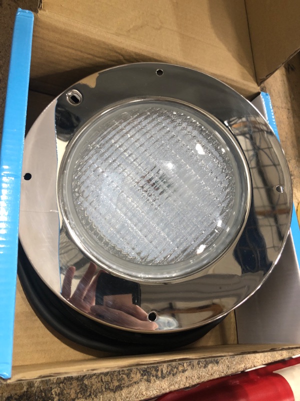Photo 1 of 10 Inch LED Pool Lights for Inground Pool, 60W ColorColor Changing Underwater Light with APP/Remote/Controller, 12V Safe Low Voltage, IP68 Waterproof, Fits 10" Wet Niches, 50FT Cord