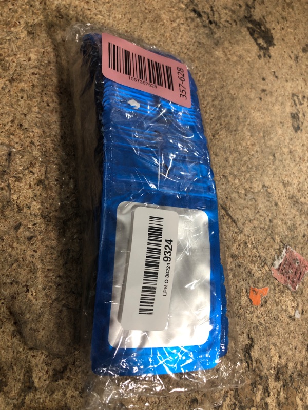 Photo 1 of 100 Pack Mylar Bags with Clear Window,Food Storage Smell Proof Bags,Scratch Resistant Hand Packaging,Resealable Bags for Small Bussiness Cookies Candy Sample (Blue, 2.95 * 4.72 inch)