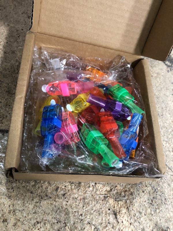 Photo 1 of 24PCS Video Game Party Favors LED Finger Lights, Glow in the Dark Light Up Toys Gifts Bulk for Kids Boy Girl Birthday Goodie Bags Fillers Easter Basket Stuffers Back to School Party Classroom Prizes