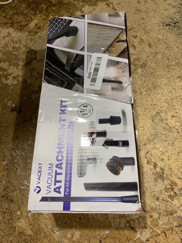 Photo 1 of 1.25 Inch Vacuum Brush Attachment Kit Compatible with Vacuum Cleaners Using 1-1/4'' Accessories - 1.25 Inch Shop Vac Accessories: Horse Hair Dust Brush, Vacuum Extension Wand and More (7 Pack)