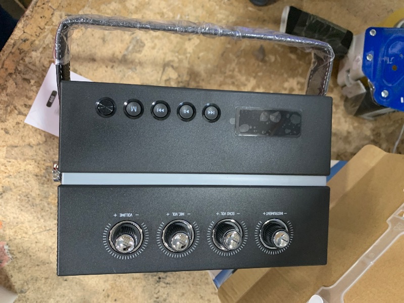 Photo 1 of 100W Powerful Voice Amplifier with 2 Wireless Microphones, Big Pro Sound Portable Speaker with Microphone, Bluetooth Speaker PA System Karaoke Machine Support BT/USB/TF Card/Aux/Guitar S99