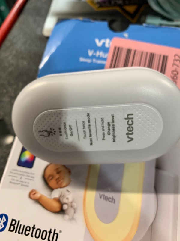 Photo 1 of ***(USED/ UNABLE TO TEST ITEM FULLY)***VTech BC8113 V-Hush Plug Sleep Training Soother with 40 Stories/Songs/Sounds & Record Your own Voice. Bluetooth Speaker, 250+ Multi-Color Night Light, No Batteries & No Cords Required