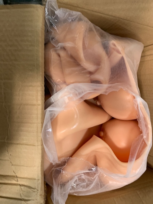 Photo 1 of **************HEAVY DAMAGE*************
Crossdresser Realistic Silicone Body Suit Whole Body D-E Cup Silicone Bodysuit Breast Forms Breastplate for Transgender (Color 1, D Cup-Cotton)