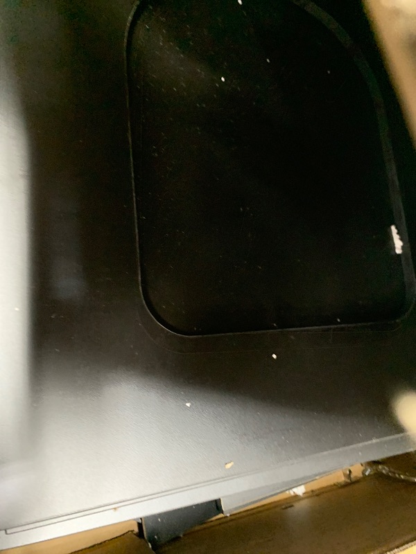 Photo 1 of **** FOR PARTS ONLY****      Convend Stylish Cat Litter Box Enclosure, Modern Hidden Litter Box Furniture with Tall Legs, Side Entrance, and Dual Use as End Table for Living Room or Bedroom (Black & Gold)