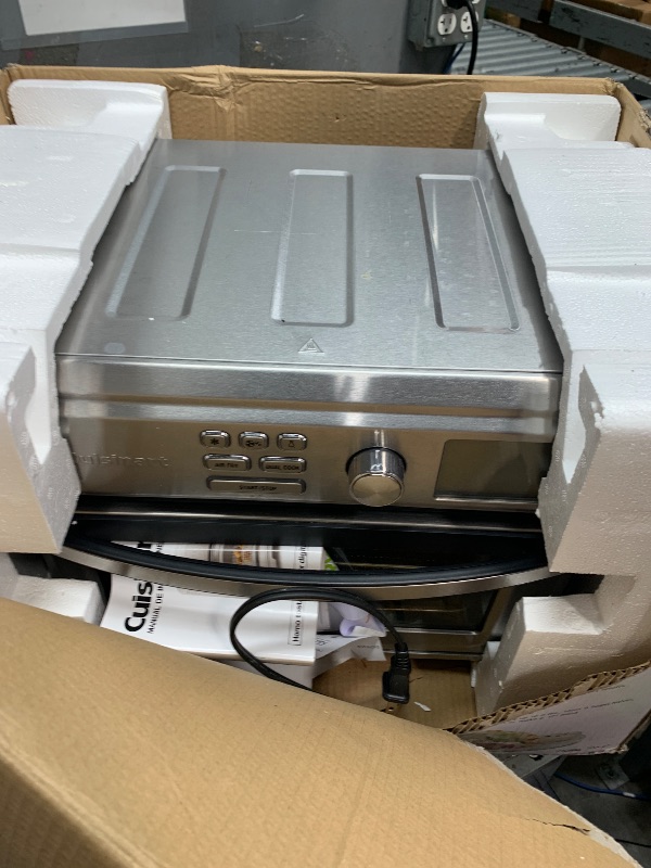 Photo 1 of (MAJOR USAGE/FUNCTIONS) Cuisinart Air Fryer Toaster Oven, Digital Display, 1800 Watt Air Fryer Toaster Oven Combo with Adjustable Temperature and Controls, Stainless Steel Small Kitchen Appliance, TOA-65,Silver