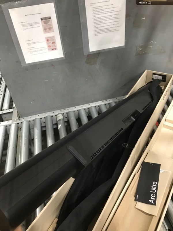 Photo 1 of ***(MINOR DAMAGE/ SEE NOTES)***Sonos Arc Ultra Soundbar with Dolby Atmos and Voice Control - 9.1.4 Surround Sound for TV and Music - Black