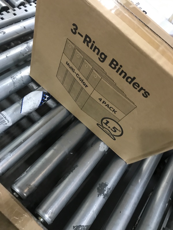 Photo 1 of 1.5 Inch Binders 3 Ring 4 Pack, PVC Free 1 1/2 View Binder (Fits 8.5" x 11" Letter Size Papers), Perfect for School & Office Supplies, Pastel Colors