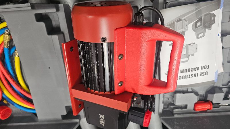 Photo 1 of ***PARTS ONLY***PB Motor Tech Vacuum Pump & Gauge Set - 4.5 CFM Pump with 3 Way Aluminum Manifold Gauge, with Leak Detector & PVC Storage Case - for R134A, R410A, R22, R404A Refrigerants & AC Maintenance