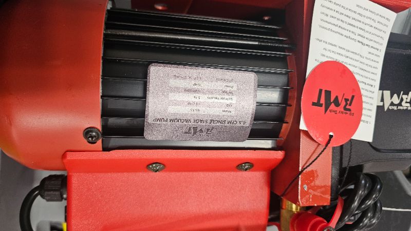 Photo 1 of ***PARTS ONLY***PB Motor Tech Vacuum Pump & Gauge Set - 4.5 CFM Pump with 3 Way Aluminum Manifold Gauge, with Leak Detector & PVC Storage Case - for R134A, R410A, R22, R404A Refrigerants & AC Maintenance