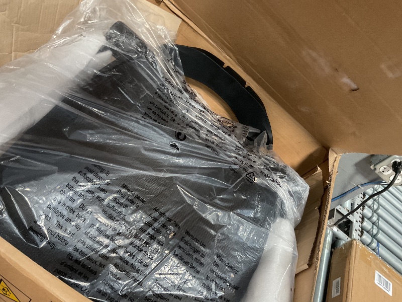 Photo 1 of *****PARTS ONLY *********Amazon Basics Ergonomic High-Back Desk Chair, Comfortable Flip-Up Armrests, Contoured Mesh Seat, Swivel, Black, 25.5"D x 26.25"W x 49.25"H