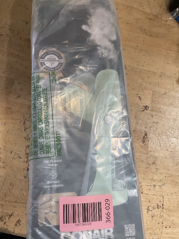 Photo 1 of **SHOWS SIGNS OF HEAVY USAGE/DIRTY** Conair Handheld Garment Steamer for Clothes - Power Steam: Small Size, Big Power - Great for Home, Office, or Travel with Dual Voltage for Worldwide Use, Mint Green