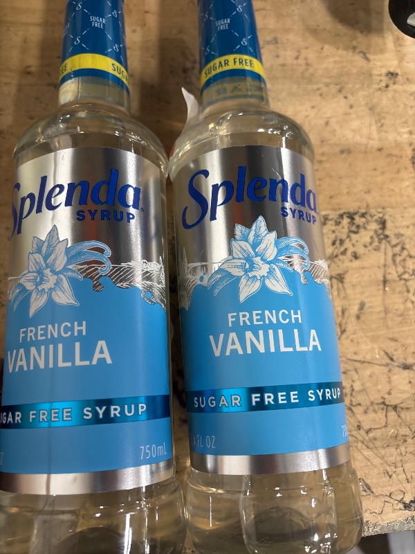 Photo 1 of *EXP OCT 22 2025*** comes in pack of 2 Splenda Coffee Syrup, French Vanilla, Sugar Free, Flavored Liquid Syrups for Drinks, 750 ml Bottle